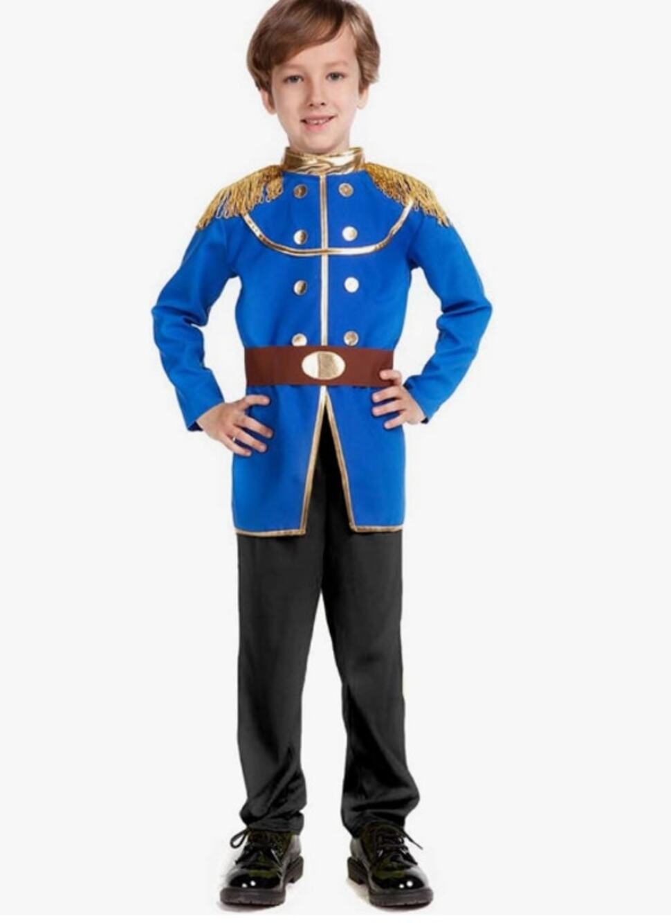 Boy’s Free Beauty Handsome Prince 3 Piece Set Costume New Size M (6-7)